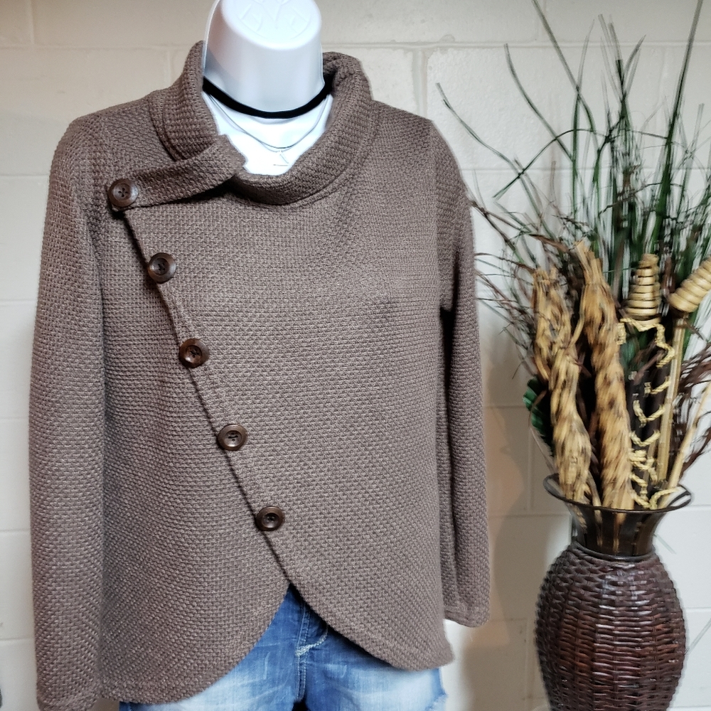 Waffle pattern Sweater